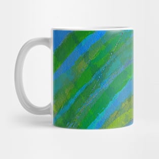 Watercolor Greens and blues Mug